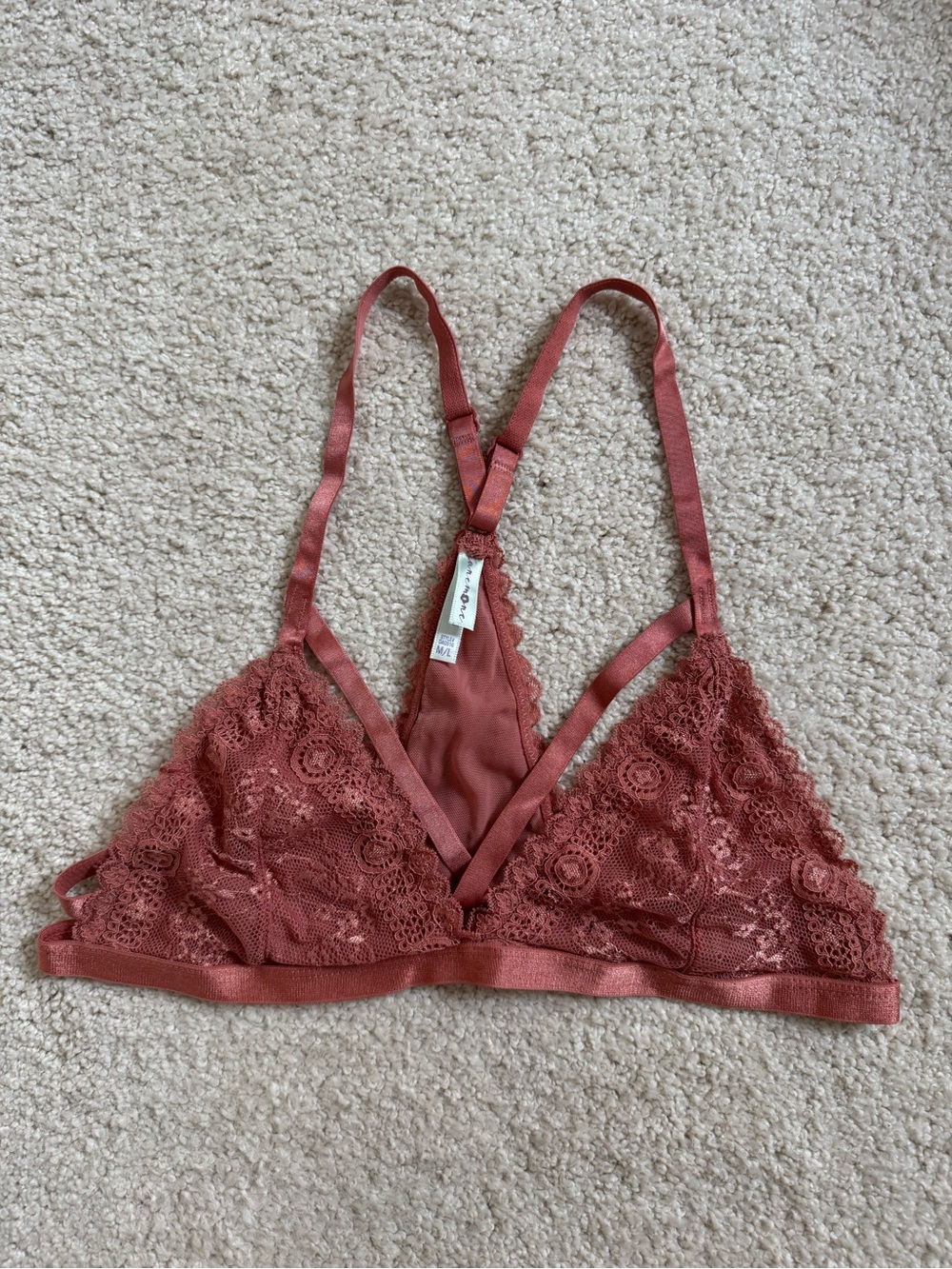 Anthropologie - Lace Bralette in Dusty Rose